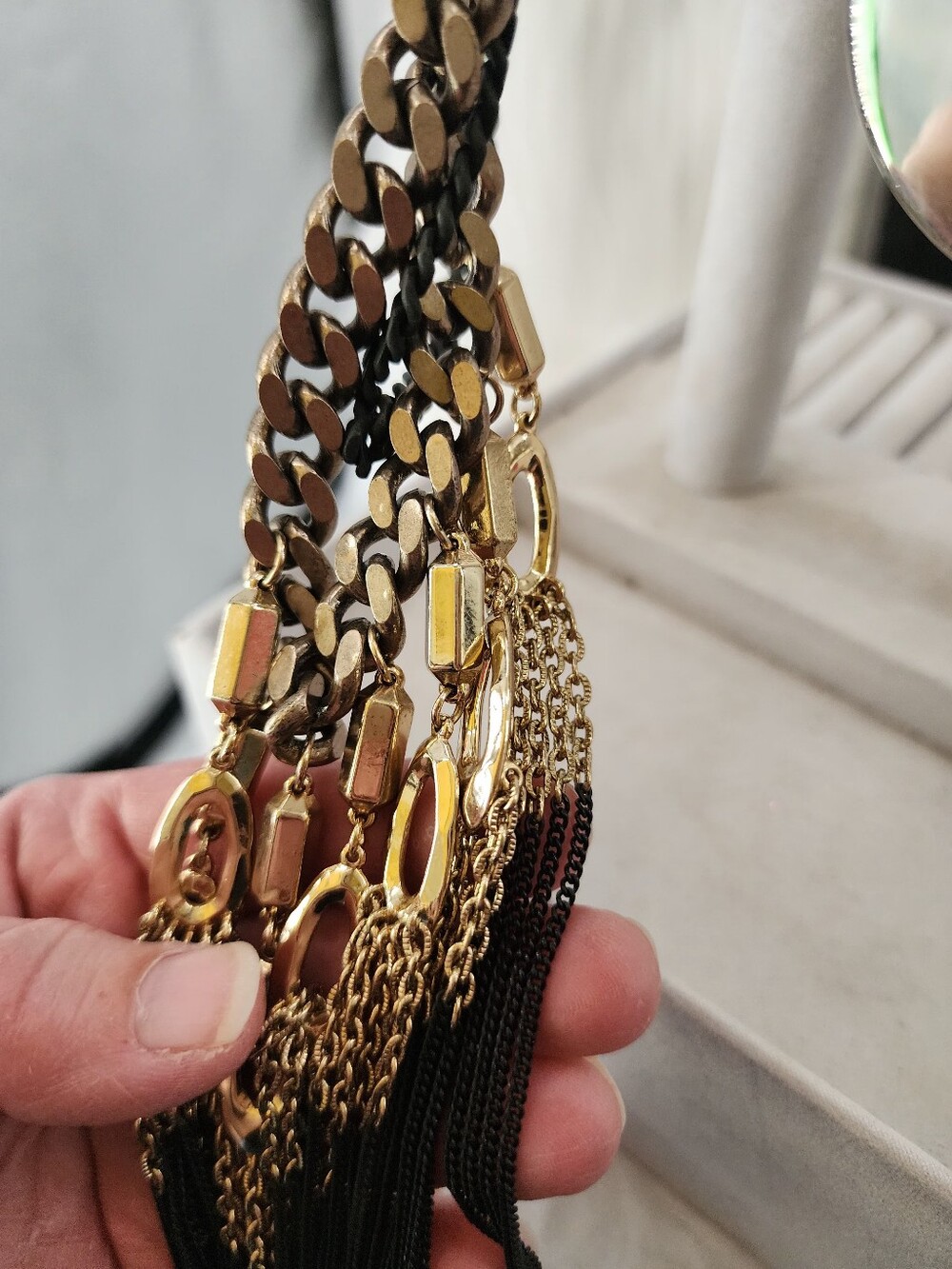 Stella & Dot Lilith Fringe Statement Necklace - Picture 6 of 9